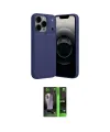 ieg™ iPhone 17 Pro Kılıf Doruk Klasik Özel Seri - Siyah 360 Mat Full Body Arka Koruyucu