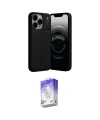 ieg™ iPhone 17 Pro Kılıf Doruk Klasik Özel Seri - Siyah Bilvis 5in1 3D Magic Cam Ekran Koruyucu