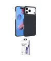 ieg™ iPhone 17 Pro Kılıf Doruk Serisi - Siyah Bilvis 3X AR HD Cam Ekran Koruyucu