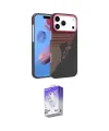 ieg™ iPhone 17 Pro Kılıf Doruk Serisi - Siyah Bilvis 5in1 3D Magic Cam Ekran Koruyucu