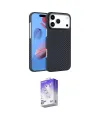 ieg™ iPhone 17 Pro Kılıf Doruk Serisi - Siyah Bilvis 5in1 3D Magic Cam Ekran Koruyucu