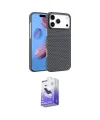 ieg™ iPhone 17 Pro Kılıf Doruk Serisi - Siyah Bilvis 5in1 5D Magic Hayalet Cam Ekran Koruyucu