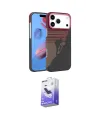 ieg™ iPhone 17 Pro Kılıf Doruk Serisi - Siyah Bilvis 5in1 5D Magic Hayalet Cam Ekran Koruyucu