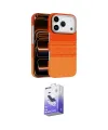 ieg™ iPhone 17 Pro Kılıf Doruk Serisi - Siyah Bilvis 5in1 5D Magic Hayalet Cam Ekran Koruyucu