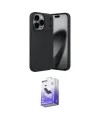 ieg™ iPhone 17 Pro Kılıf Eksen Form Prime - Siyah Bilvis 5in1 5D Magic Hayalet Cam Ekran Koruyucu