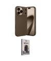 ieg™ iPhone 17 Pro Kılıf Eksen Form Prime - Siyah Bilvis Hayalet Cam Ekran Koruyucu