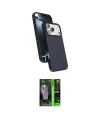 ieg™ iPhone 17 Pro Kılıf İz Işık Koleksiyonu - Siyah 360 Mat Full Body Arka Koruyucu