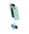 ieg™ iPhone 17 Pro Kılıf İz Işık Koleksiyonu - Siyah 3D Antistatik Cam Ekran Koruyucu
