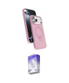 ieg™ iPhone 17 Pro Kılıf İz Işık Koleksiyonu - Siyah Bilvis 5in1 3D Magic Cam Ekran Koruyucu