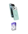 ieg™ iPhone 17 Pro Kılıf İz Işık Koleksiyonu - Siyah Bilvis 5in1 3D Magic Cam Ekran Koruyucu