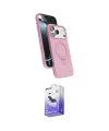 ieg™ iPhone 17 Pro Kılıf İz Işık Koleksiyonu - Siyah Bilvis 5in1 5D Magic Hayalet Cam Ekran Koruyucu