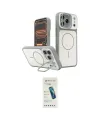 ieg™ iPhone 17 Pro Kılıf İz Modern Prime - Şeffaf Pasifik Cam Ekran Koruyucu