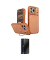 ieg™ iPhone 17 Pro Kılıf İz Modern Prime - Siyah 3D Antistatik Hayalet Cam Ekran Koruyucu