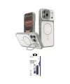 ieg™ iPhone 17 Pro Kılıf İz Modern Prime - Siyah Bilvis 3X AR Hayalet Cam Ekran Koruyucu
