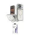 ieg™ iPhone 17 Pro Kılıf İz Modern Prime - Siyah Bilvis 3X AR HD Cam Ekran Koruyucu