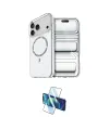 ieg™ iPhone 17 Pro Kılıf Kıvılcım Form Prime - Siyah 3D Antistatik Cam Ekran Koruyucu