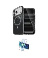 ieg™ iPhone 17 Pro Kılıf Kıvılcım Form Prime - Siyah 3D Antistatik Seramik Nano Ekran Koruyucu