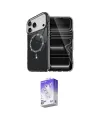 ieg™ iPhone 17 Pro Kılıf Kıvılcım Form Prime - Siyah Bilvis 5in1 3D Magic Cam Ekran Koruyucu
