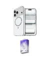 ieg™ iPhone 17 Pro Kılıf Kıvılcım Form Prime - Siyah Bilvis 5in1 3D Magic Cam Ekran Koruyucu