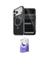 ieg™ iPhone 17 Pro Kılıf Kıvılcım Form Prime - Siyah Bilvis 5in1 5D Magic Hayalet Cam Ekran Koruyucu