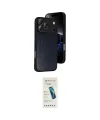 ieg™ iPhone 17 Pro Kılıf Kıvılcım Işık Serisi - Şeffaf Pasifik Cam Ekran Koruyucu
