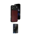ieg™ iPhone 17 Pro Kılıf Kıvılcım Işık Serisi - Siyah 3D Antistatik Hayalet Cam Ekran Koruyucu