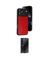 ieg™ iPhone 17 Pro Kılıf Kıvılcım Işık Serisi - Siyah 3D Antistatik Hayalet Cam Ekran Koruyucu