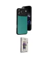 ieg™ iPhone 17 Pro Kılıf Kıvılcım Işık Serisi - Siyah Bilvis 3D Cam Ekran Koruyucu