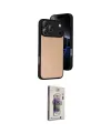 ieg™ iPhone 17 Pro Kılıf Kıvılcım Işık Serisi - Siyah Bilvis 3D Cam Ekran Koruyucu