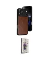 ieg™ iPhone 17 Pro Kılıf Kıvılcım Işık Serisi - Siyah Bilvis 3D Cam Ekran Koruyucu