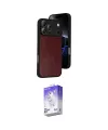 ieg™ iPhone 17 Pro Kılıf Kıvılcım Işık Serisi - Siyah Bilvis 5in1 3D Magic Cam Ekran Koruyucu