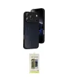 ieg™ iPhone 17 Pro Kılıf Kıvılcım Işık Serisi - Siyah Joko Magic 5D Hayalet Cam