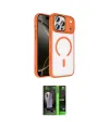 ieg™ iPhone 17 Pro Kılıf Kıvılcım Prime - Siyah 360 Mat Full Body Arka Koruyucu