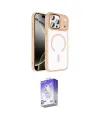 ieg™ iPhone 17 Pro Kılıf Kıvılcım Prime - Siyah Bilvis 5in1 3D Magic Cam Ekran Koruyucu