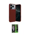 ieg™ iPhone 17 Pro Kılıf Kozmos Yansıma Özel Seri - Siyah 360 Mat Full Body Arka Koruyucu
