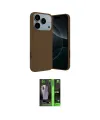 ieg™ iPhone 17 Pro Kılıf Kozmos Yansıma Özel Seri - Siyah 360 Mat Full Body Arka Koruyucu