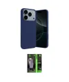 ieg™ iPhone 17 Pro Kılıf Kozmos Yansıma Özel Seri - Siyah 360 Mat Full Body Arka Koruyucu