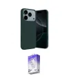 ieg™ iPhone 17 Pro Kılıf Kozmos Yansıma Özel Seri - Siyah Bilvis 5in1 3D Magic Cam Ekran Koruyucu
