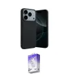 ieg™ iPhone 17 Pro Kılıf Kozmos Yansıma Özel Seri - Siyah Bilvis 5in1 3D Magic Cam Ekran Koruyucu