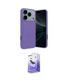ieg™ iPhone 17 Pro Kılıf Kozmos Yansıma Özel Seri - Siyah Bilvis 5in1 5D Magic Hayalet Cam Ekran Koruyucu