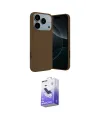 ieg™ iPhone 17 Pro Kılıf Kozmos Yansıma Özel Seri - Siyah Bilvis 5in1 5D Magic Hayalet Cam Ekran Koruyucu