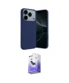 ieg™ iPhone 17 Pro Kılıf Kozmos Yansıma Özel Seri - Siyah Bilvis 5in1 5D Magic Hayalet Cam Ekran Koruyucu