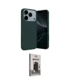 ieg™ iPhone 17 Pro Kılıf Kozmos Yansıma Özel Seri - Siyah Bilvis Hayalet Cam Ekran Koruyucu