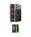 ieg™ iPhone 17 Pro Kılıf Kutup Doku Serisi - Siyah 360 Mat Full Body Arka Koruyucu