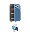 ieg™ iPhone 17 Pro Kılıf Kutup Doku Serisi - Siyah 3D Antistatik Seramik Nano Ekran Koruyucu