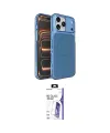 ieg™ iPhone 17 Pro Kılıf Kutup Doku Serisi - Siyah Bilvis 3X AR HD Cam Ekran Koruyucu
