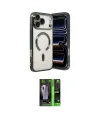ieg™ iPhone 17 Pro Kılıf Nova Işık Özel Seri - Siyah 360 Mat Full Body Arka Koruyucu