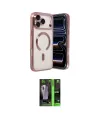 ieg™ iPhone 17 Pro Kılıf Nova Işık Özel Seri - Siyah 360 Mat Full Body Arka Koruyucu