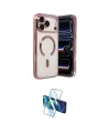ieg™ iPhone 17 Pro Kılıf Nova Işık Özel Seri - Siyah 3D Antistatik Cam Ekran Koruyucu