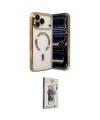 ieg™ iPhone 17 Pro Kılıf Nova Işık Özel Seri - Siyah Bilvis 3D Cam Ekran Koruyucu